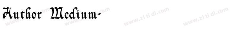 Author Medium字体转换